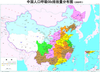 中国人口分布地图