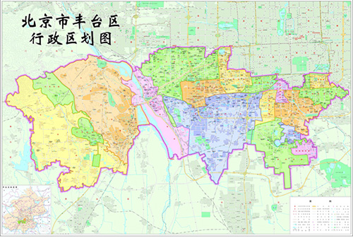 北京丰台区行政区划图