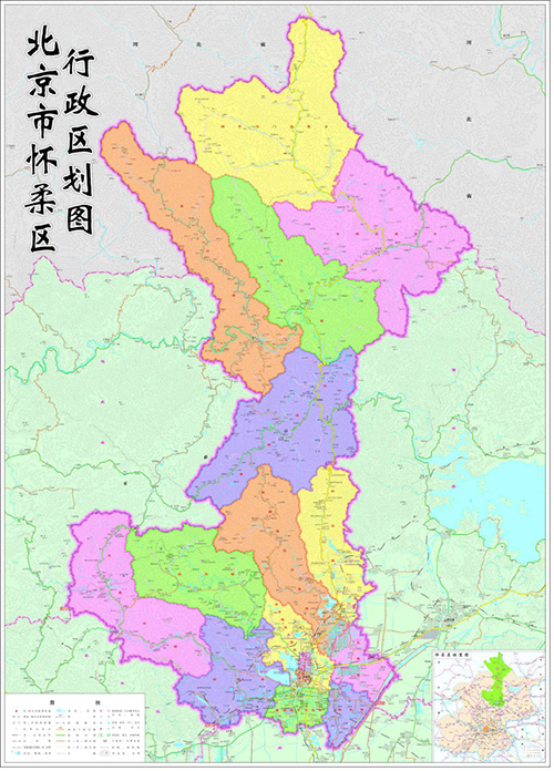 北京怀柔区行政区划图
