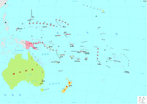 大洋洲地图
